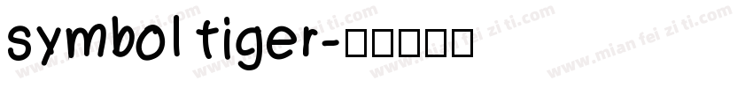 symbol tiger字体转换